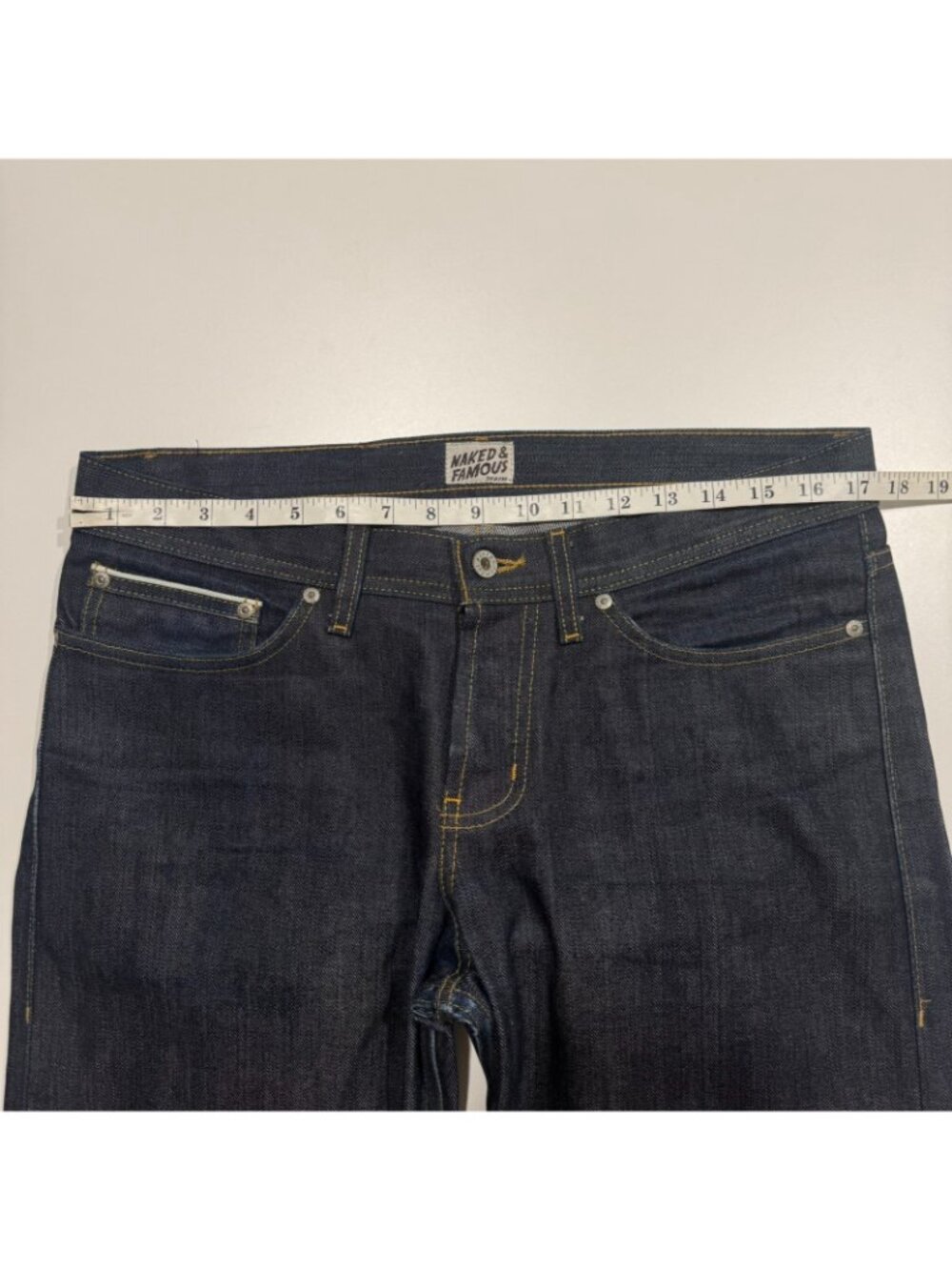 Naked & Famous Super Guy Selvedge Slim Straight Jeans 34x34 *Read Description* - Picture 7 of 10